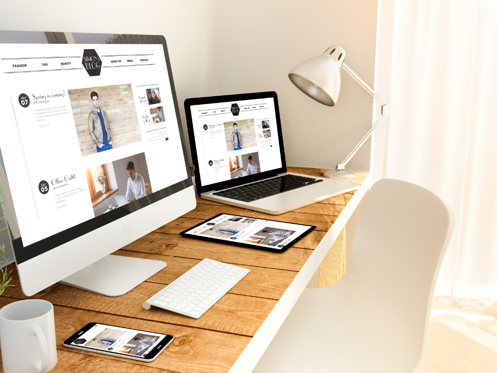 Web design mockups